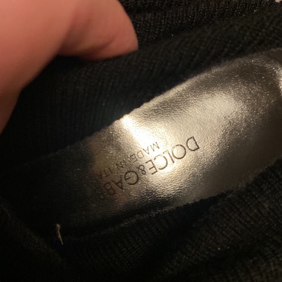 Dolce & Gabanna high heel black patent leather pumps amd socks - Picture 11 of 13